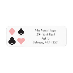 Pink Destiny Las Vegas Wedding Label
