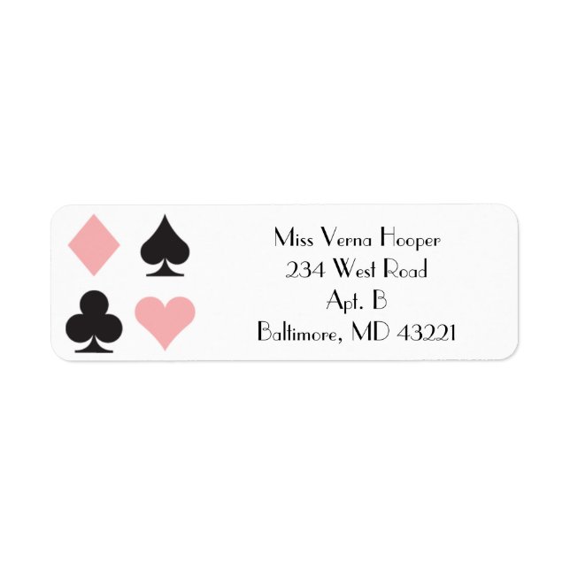 Pink Destiny Las Vegas Wedding Label (Vorne)