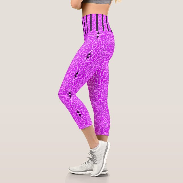 Pink Diamond Capri Leggings (Links)
