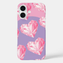 Pink Diamond Herz Pattern - Niedlich & stilvoll