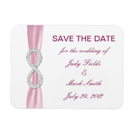 Pink Diamond Unendlichkeit Hochzeit speichern das Magnet