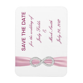 Pink Diamond Unendlichkeit Hochzeit speichern das  Magnet