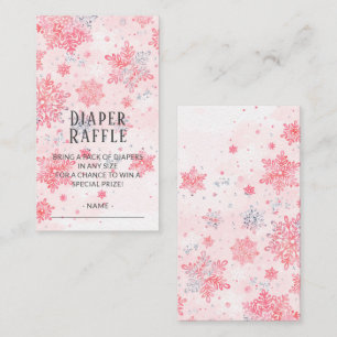 Pink Diaper Raffle Baby Es ist kalt Außenkarte Begleitkarte