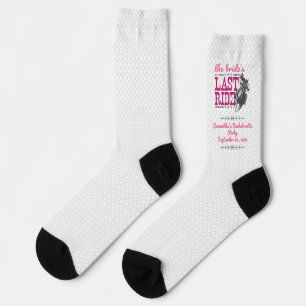 Pink die letzte Reise der Braut Socken