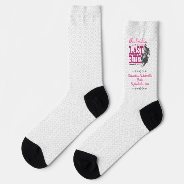 Pink die letzte Reise der Braut Socken (Linkes Detail)