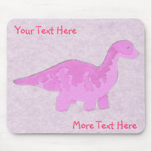 Pink Dino Mousepad