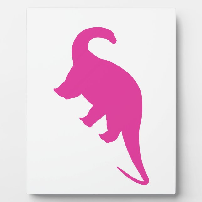 Pink Dinosaurier Fotoplatte (Vorderseite)