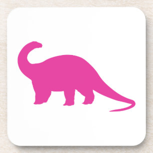 Pink Dinosaurier Getränkeuntersetzer