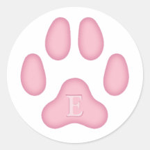 Pink Dog Pfosten Personalisiert Pet Monogramm druc