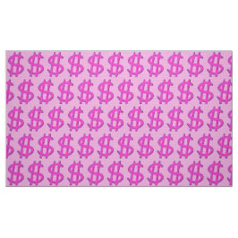 Pink-Dollar-Zeichen Stoff