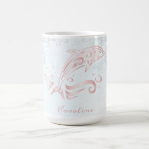 Pink Dolphin Personalisiert Coffee Tasse