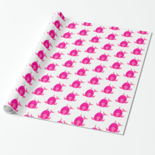Pink Dolphin Wrapping Paper - Glossage Geschenkpapier