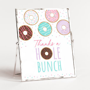 Pink Donut dank Hole Bunch Geburtstag Zeichen Poster