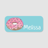 Pink Donut Doughnut Sprinkles Junk Food Pastry