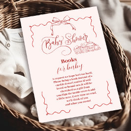 Pink Doodle Toys Bow Babydusche Bücher für Baby Begleitkarte