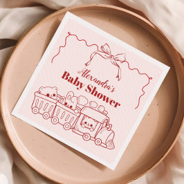 Pink Doodle Toys Bow Babydusche Serviette