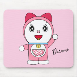 Pink Doraemi Doraemon Anime Fanart Mousepad