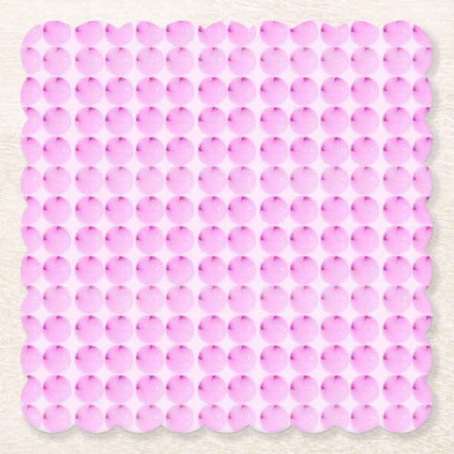 Pink Dots Paper Untersetzer (Vorderseite)