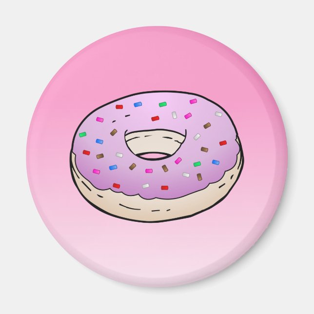 Pink Doughnut Magnet (Vorne)