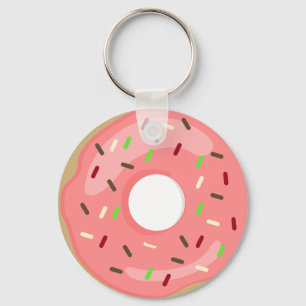 Pink Doughnut Schlüsselanhänger