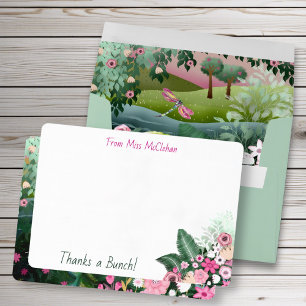 Pink Dragonfly Meadow Sweet Vielen Dank Einladung