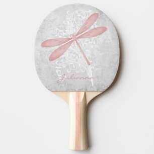 Pink Dragonfly Personalisiert Ping Pong Paddle Tischtennis Schläger