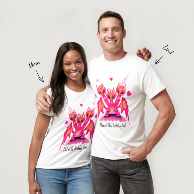 Pink dragons T-Shirt (Créateur téléchargé)