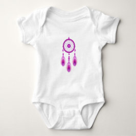 Pink Dreamcatcher Baby Strampler