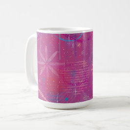Pink Dreams Abstract  Kaffeetasse