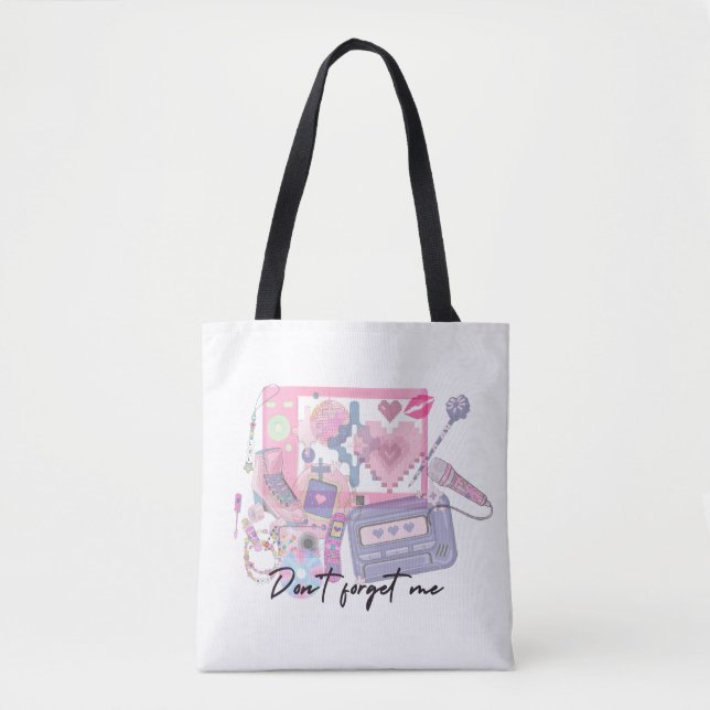 Pink Dreams Nostalgic Tote – A Memory You Can Hold Tasche (Vorderseite)