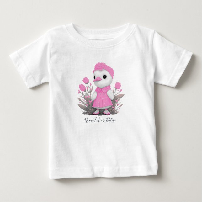 Pink Duck Baby T - Shirt (Vorderseite)