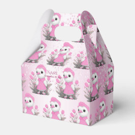 Pink Duck Favor Box Geschenkschachtel