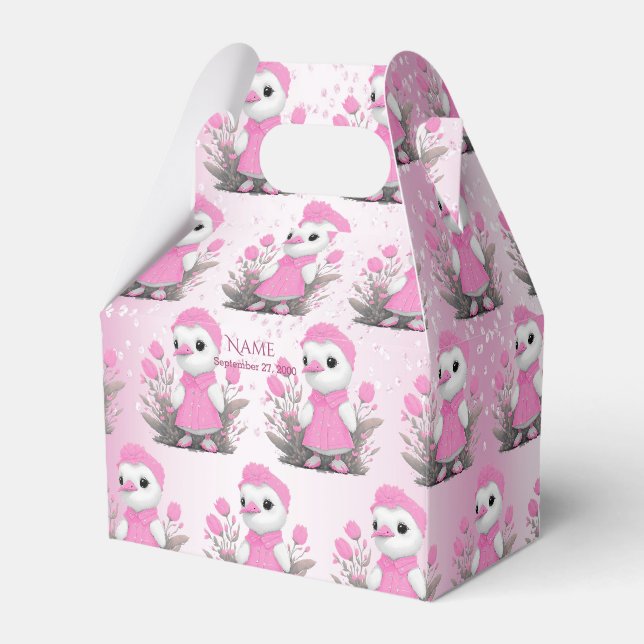 Pink Duck Favor Box Geschenkschachtel (Vorderseite)
