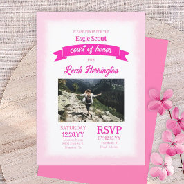 Pink Eagle Scout Court of Honor Ceremony Party