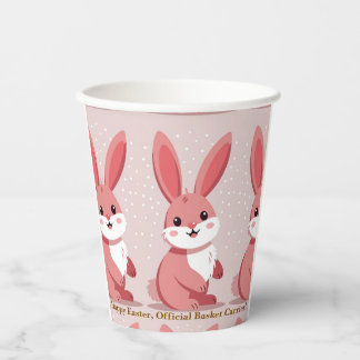 Pink Easter Bunny Pattern Image Humor Pappbecher