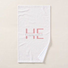 Pink Easter Hand Towel Handtuch