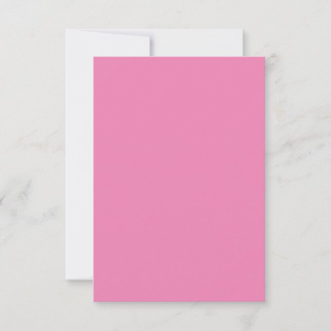 Pink #EF8484, Cadillac Pink RSVP Karte (Vorderseite)