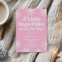 Pink ein bisschen Schneeflocke ist unterwegs! Baby