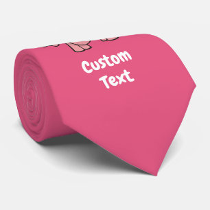 Pink Elefant Cartoon Krawatte