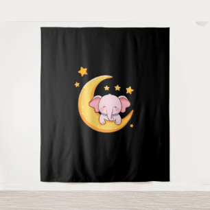 Pink-Elefant Wandteppich