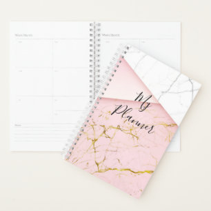 Pink Eleganter Marmorplaner Planer