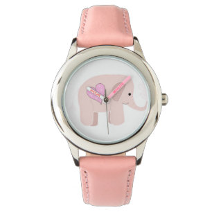 Pink Elephant Armbanduhr