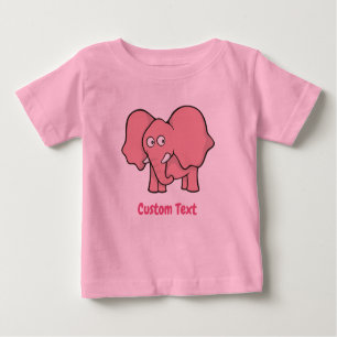 Pink Elephant Baby T - Shirt