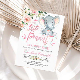 Pink Elephant Girl Baby Dusche Einladung