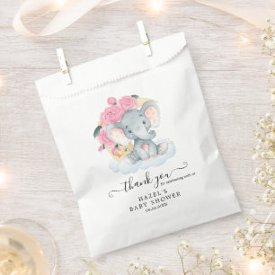 Pink Elephant Girl Baby Dusche Gefallen Taschen Geschenktütchen