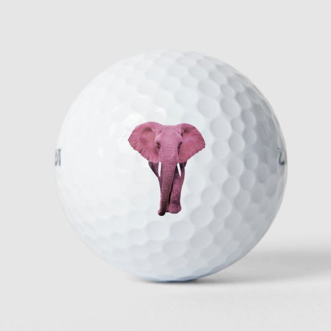 Pink Elephant Golfball (Vorderseite)