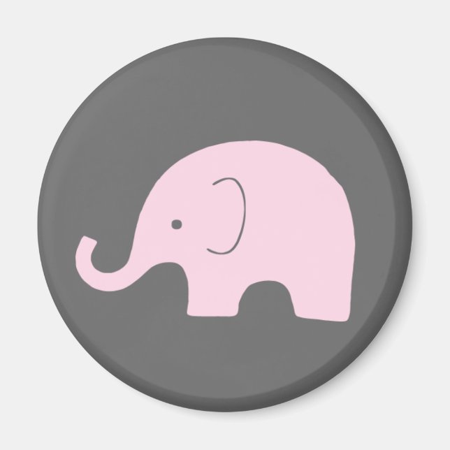 Pink Elephant Magnet (Vorne)
