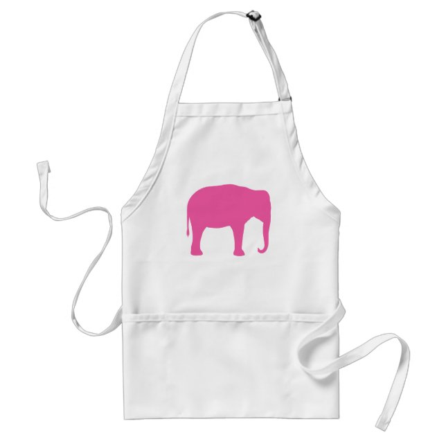 Pink Elephant Silhouette Schürze (Vorne)