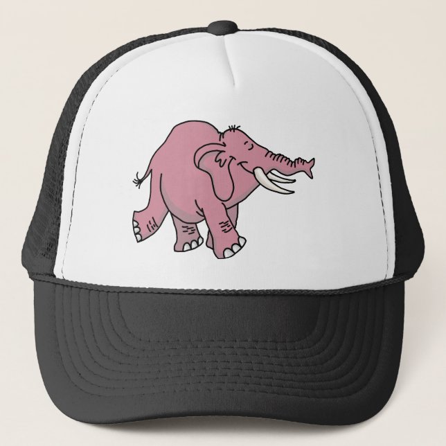 Pink Elephant Truckerkappe (Vorderseite)