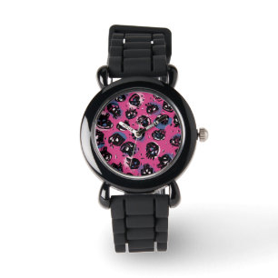 Pink-emo-Skulpturenzubehör Schmuckuhren Armbanduhr